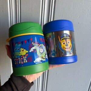 Thermos FUNtainer Kids Insulated Food Jar Lot 2 Toy Story & Paw Patrol
